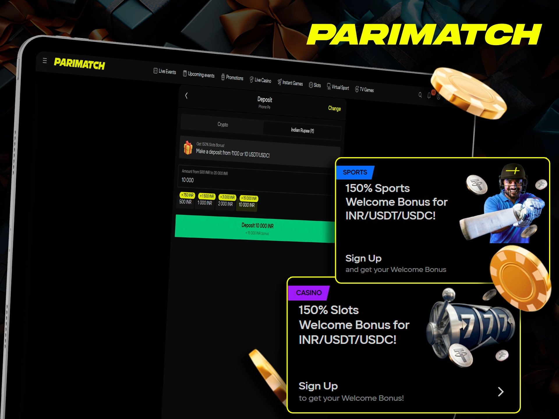 Parimatch — It's your lucky day, Lakhy the Tiger